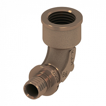 Уголок соединительный с внутренней резьбой TECEflex 16 x Rp 1/2", бронза