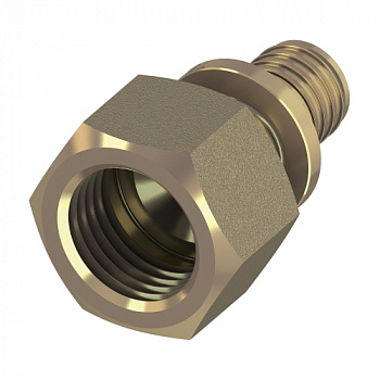 Соединение прямое с внутренней резьбой TECEflex 40 x Rp 1 1/2", латунь