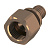 Соединение прямое с внутренней резьбой TECEflex 20 x Rp 1/2", бронза