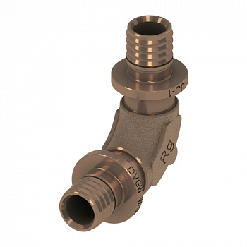 Уголок соединительный 90° TECEflex 40 x 40, с низким падением давления, бронза